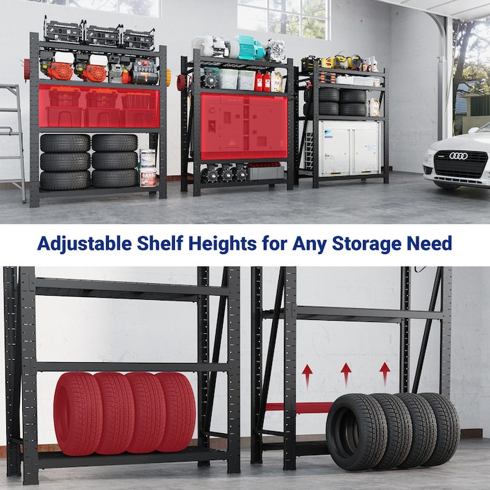 Heavy Duty Metal Freestanding Shelves for Garage | FLEXIMOUNTS