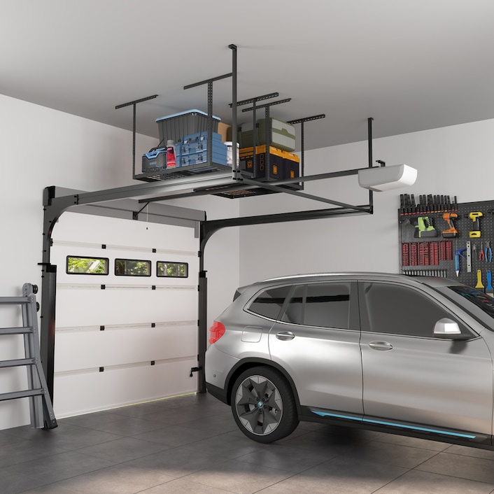 2′ x 3′ Overhead Garage Storage Rack | FLEXIMOUNTS