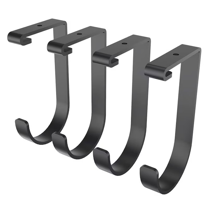 GRH1 4PCS Flat Hooks For Overhead Racks and Wall Shelving