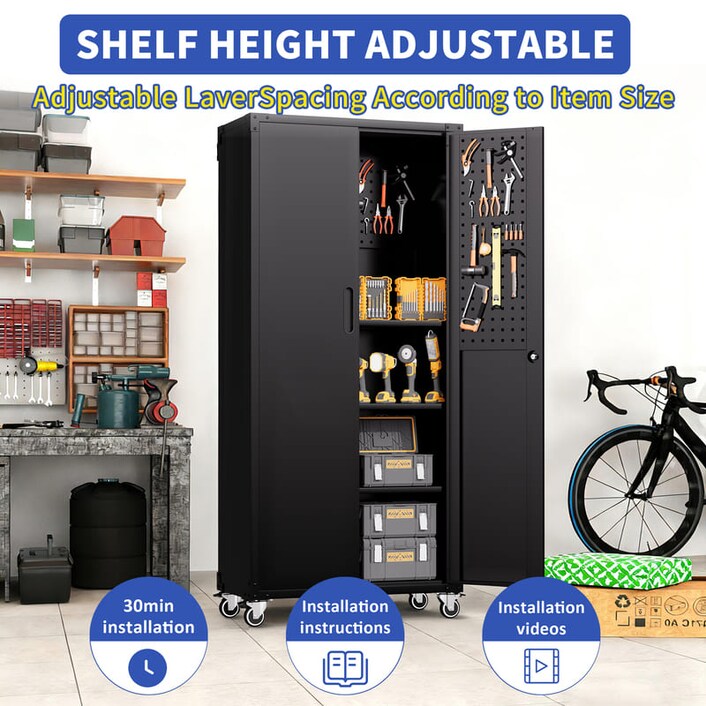 SC3B-WP Classic Heavy-Duty Tool Storage Cabinet for Garage