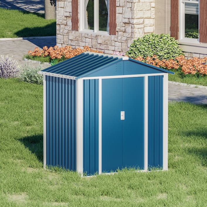 S664 Metal Sheds Outdoor Storage | FLEXIMOUNTS