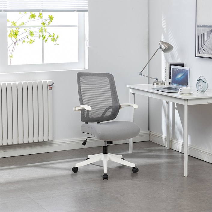 Grey and sales white office chair