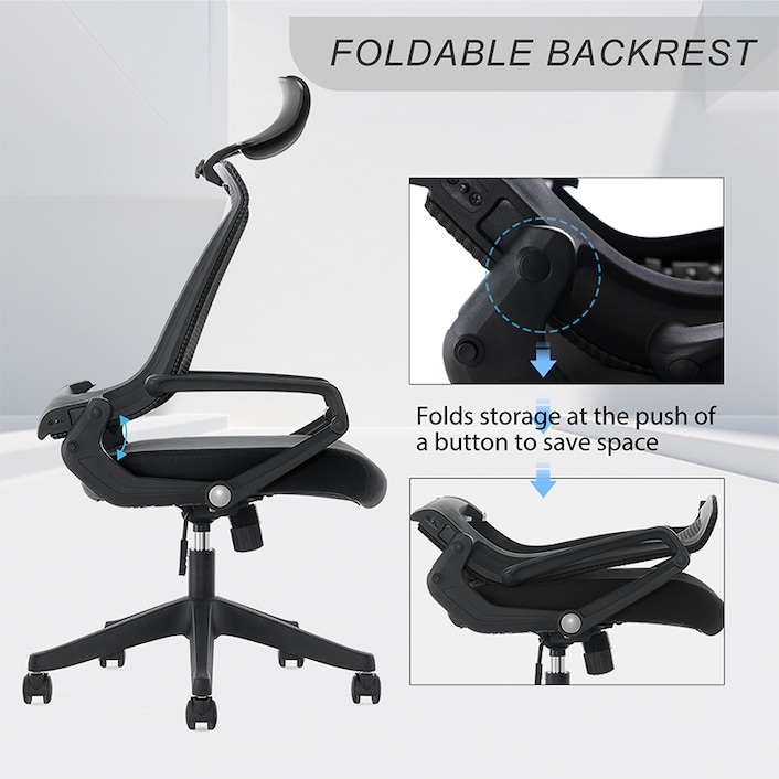 Office chair shop with folding back