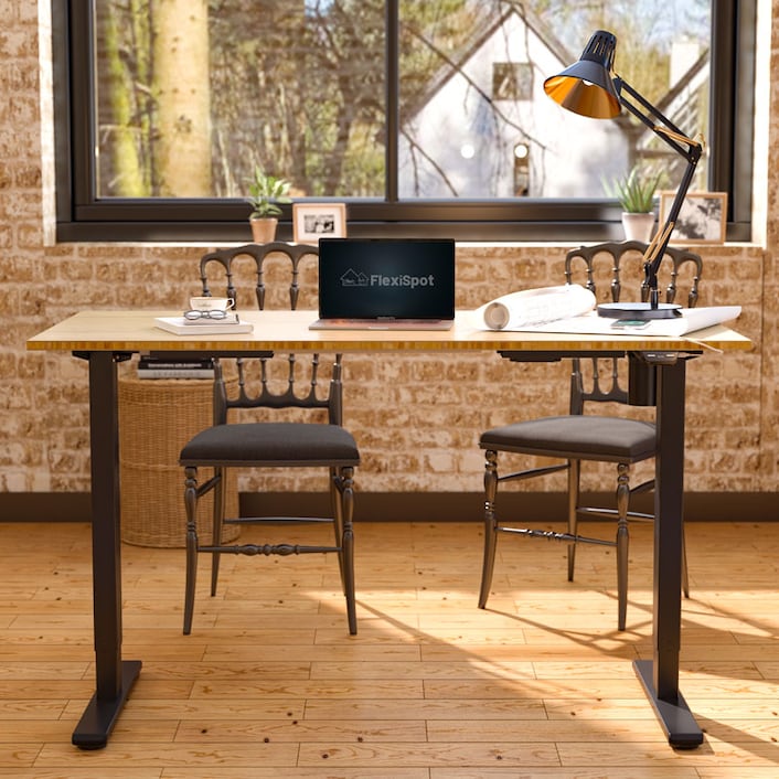 Rectangular Electric Height Adjustable Standing Desk | FlexiSpot