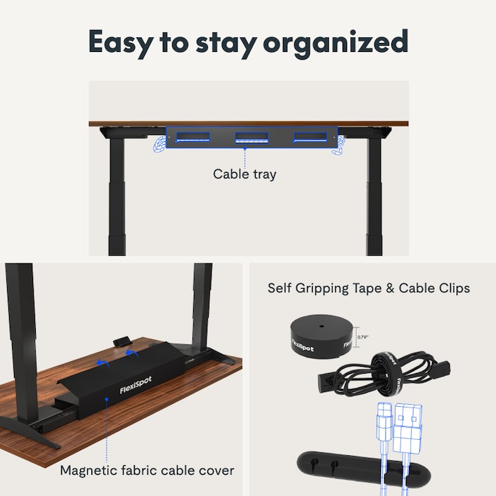 Anybody with a standing desk have cable management tips? : r