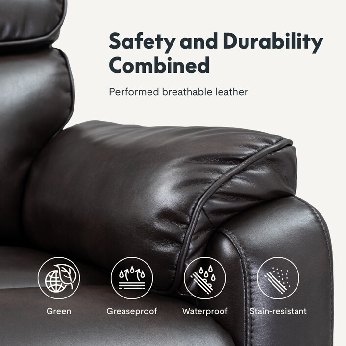 Recliner with heat online and massage and fridge