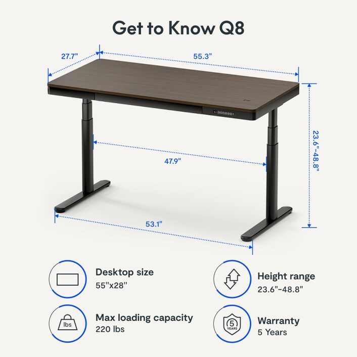 Comhar Pro Standing Desk Q8, Flexispot US