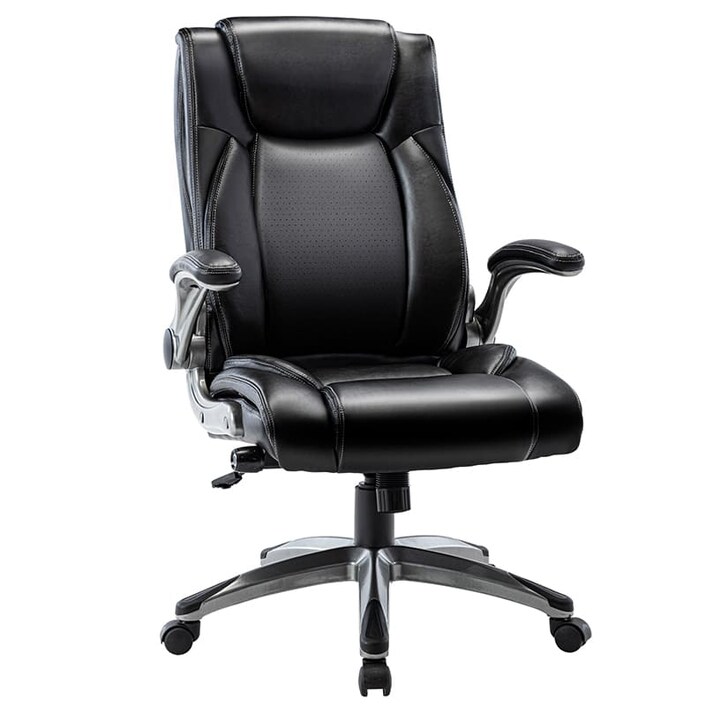 Desk chair with online retractable arms