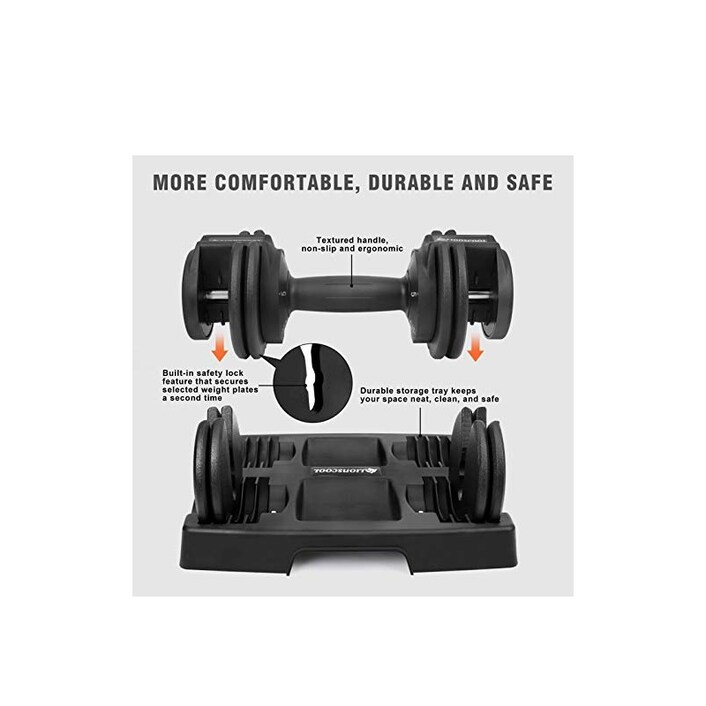 Portzon adjustable dumbbells hot sale