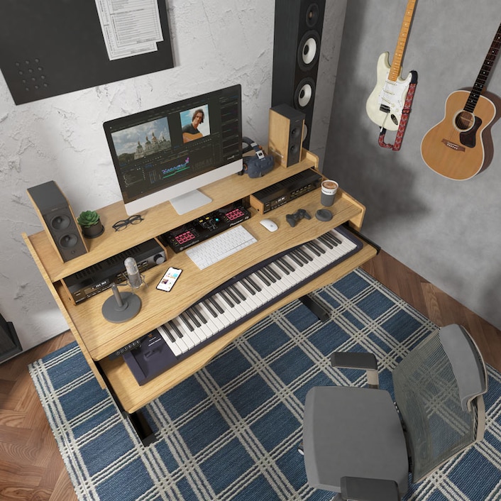 My Music/Gaming/WFH setup  Home music rooms, Music studio room, Home studio  music