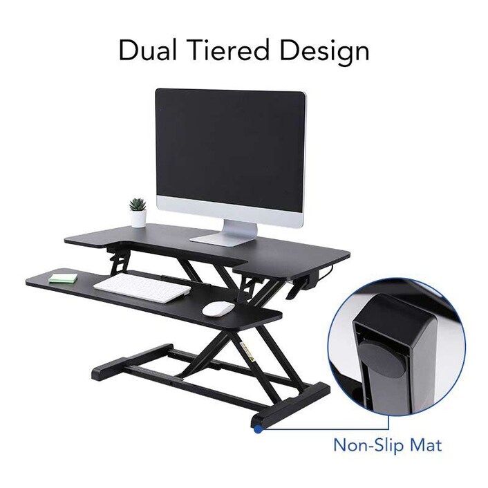 FLEXISPOT STANDING DESK CONVERTER 27-INCHES (M8-BLACK)