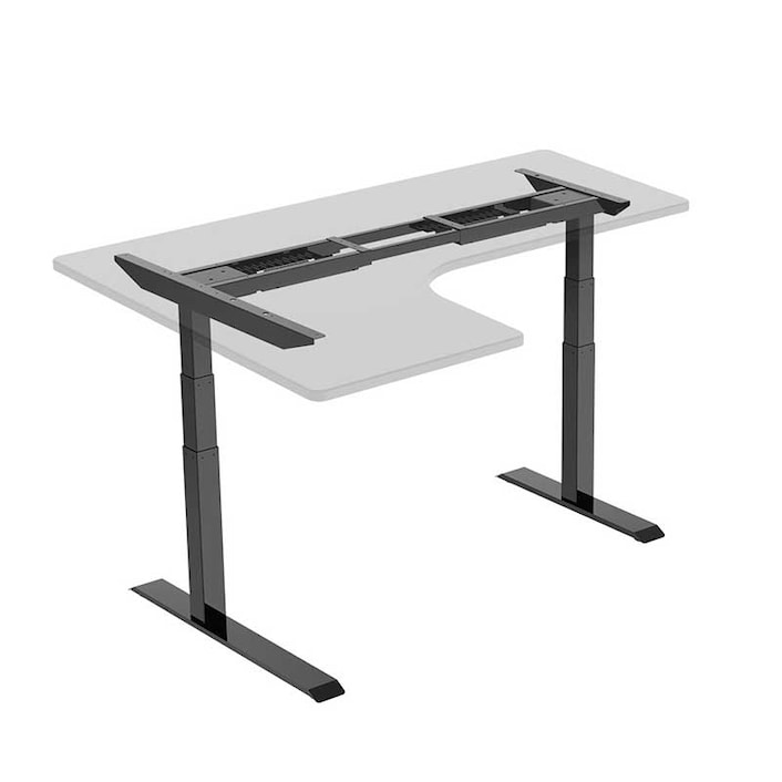 Electric Height Adjustable Desk Frames: L-Shape Option E3L