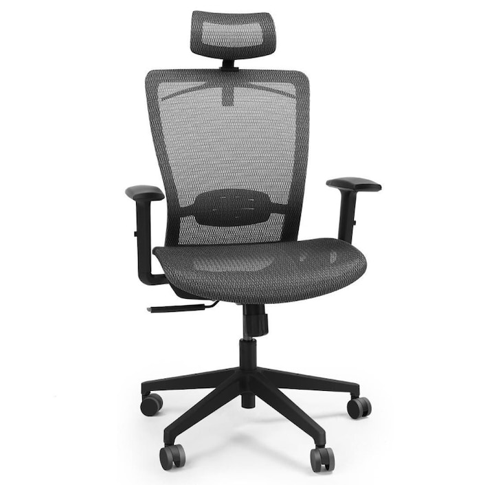 FlexiSpot Soutien Ergonomic Office Desk Chair Grey