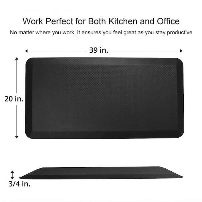 Mount-It Large Anti-Fatique Standing Desk Comfort Floor Mat – Ergo Standing  Desks