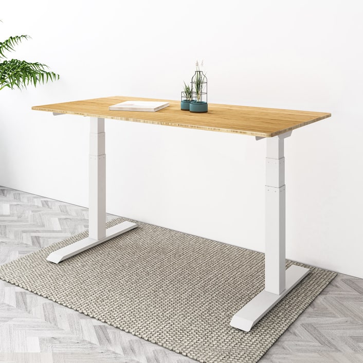 Bamboo Standing Desk | FlexiSpot