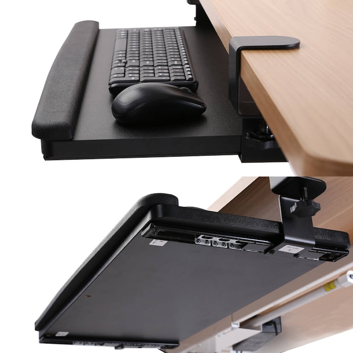 Laptop Mount Chair Keyboard Tray Adjustable Keyboard Mount for Chair  Durable Laptop Mount Chair Keyboard Tray Adjustable Keyboard Mount for Chair  Durable Chair Arm Clamping Support Laptop Holder 