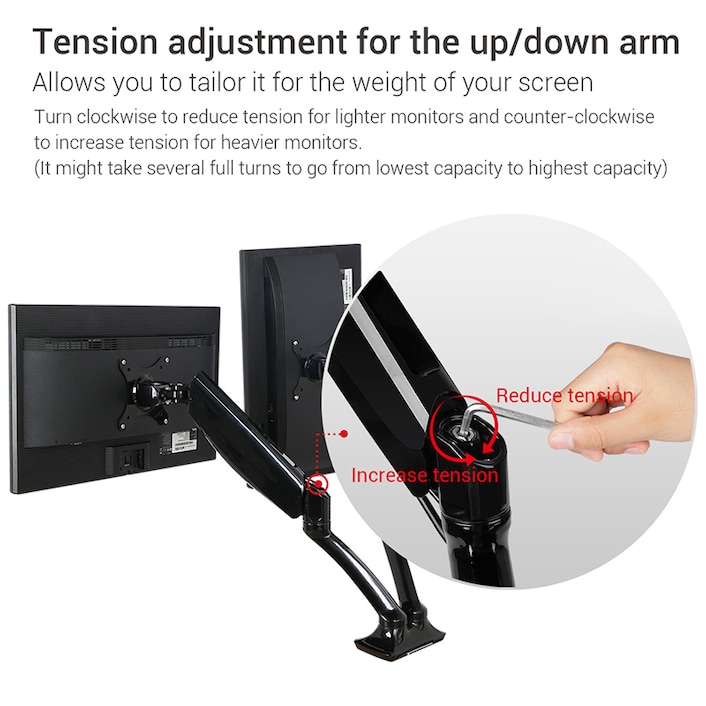 Dual-Monitor Arm, Monitor Stands