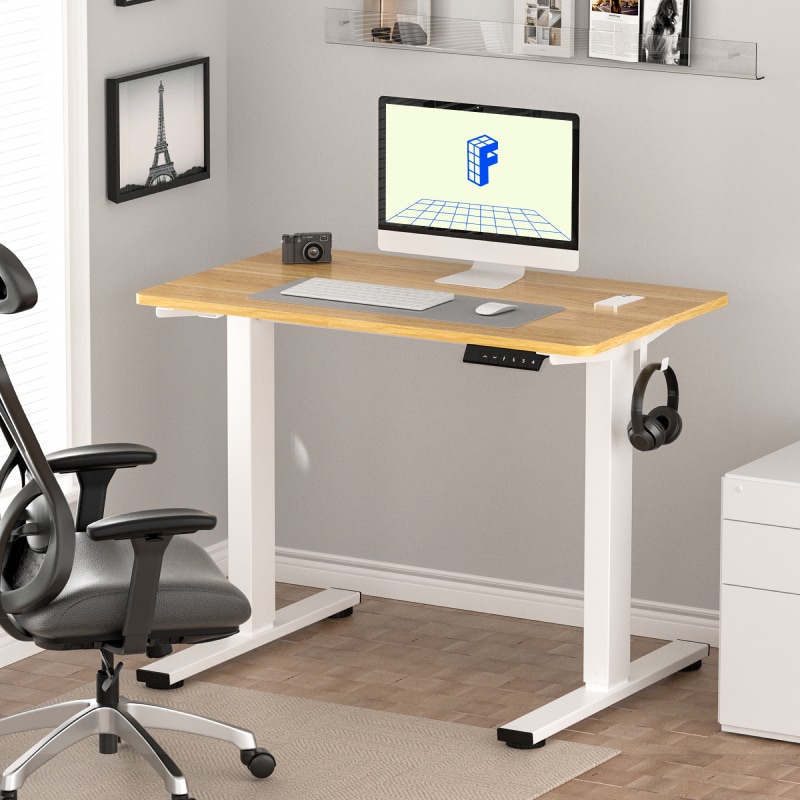 Rectangular Electric Height Adjustable Standing Desk | FlexiSpot