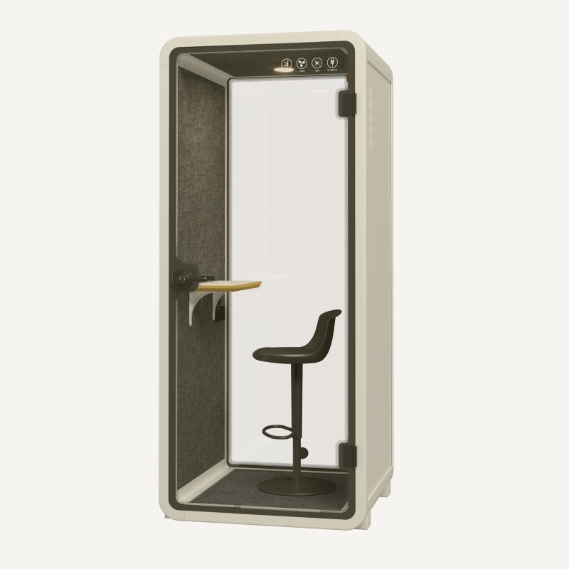 Solo Soundproofing Phone Booth | FlexiSpot EP1F for Enhanced