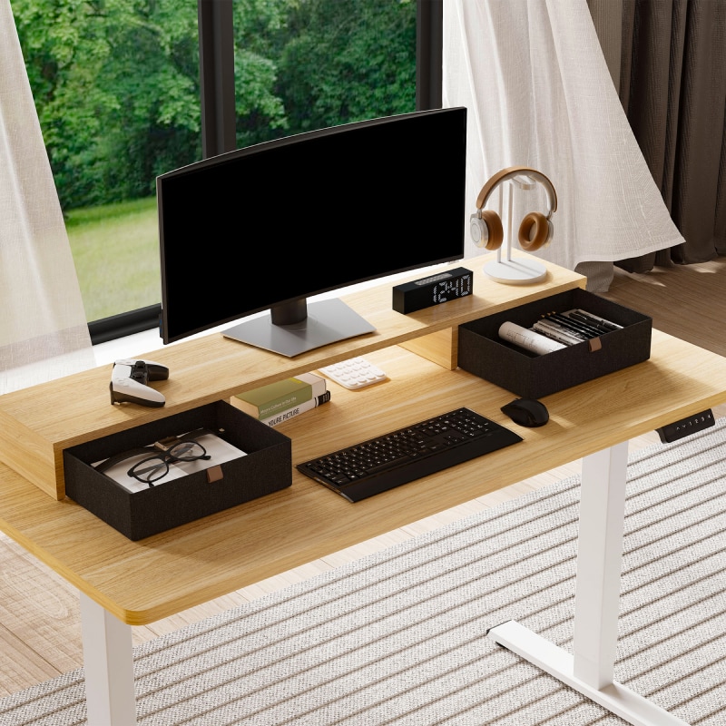 Electric Standing Desk with Drawers: Efficient and