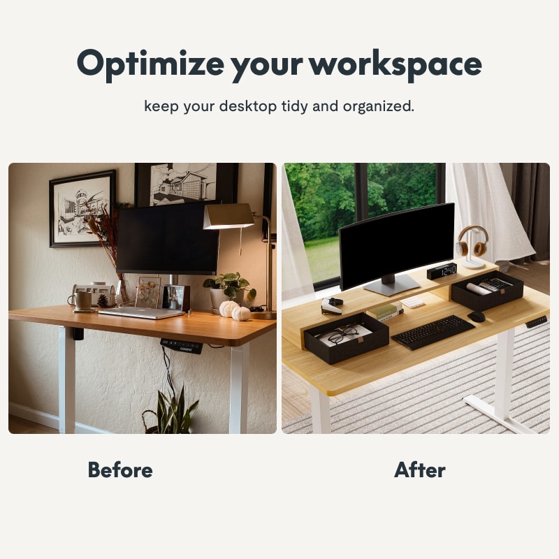 Electric Standing Desk with Drawers: Efficient and