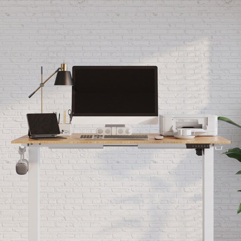Rectangular Electric Height Adjustable Standing Desk | FlexiSpot Rectangular Electric Height Adjustable Standing Desk | FlexiSpot