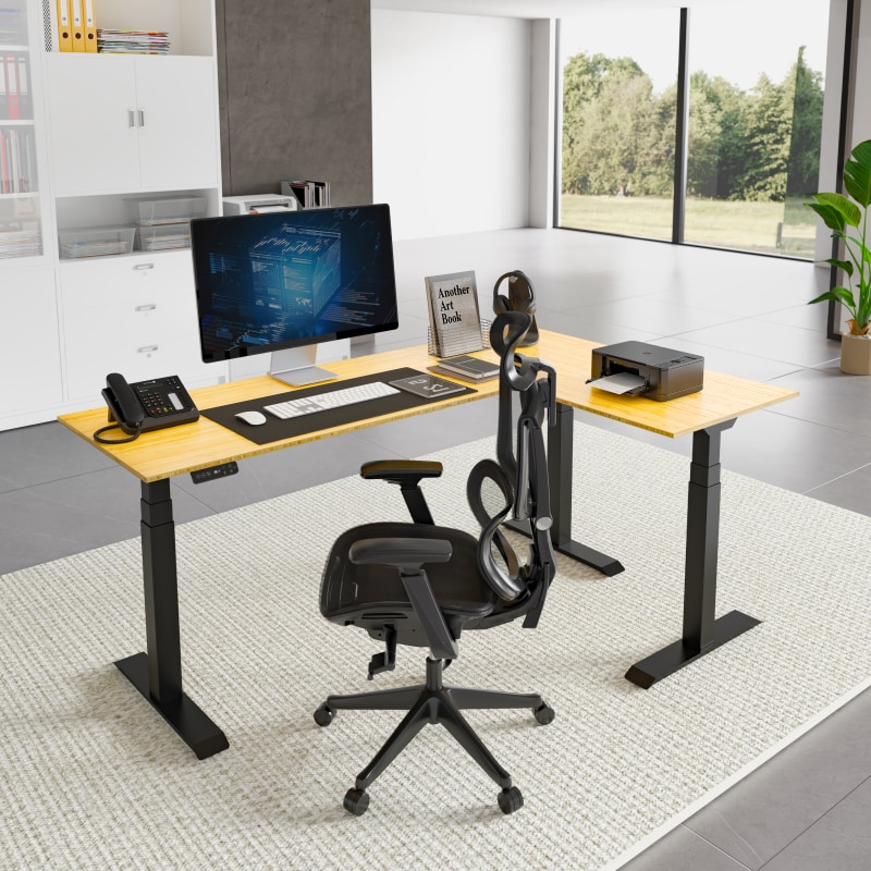 使い勝手の良い L-Shaped Pro Standing Flexispot | E7L｜Flexispot Desk 事務机・学習机