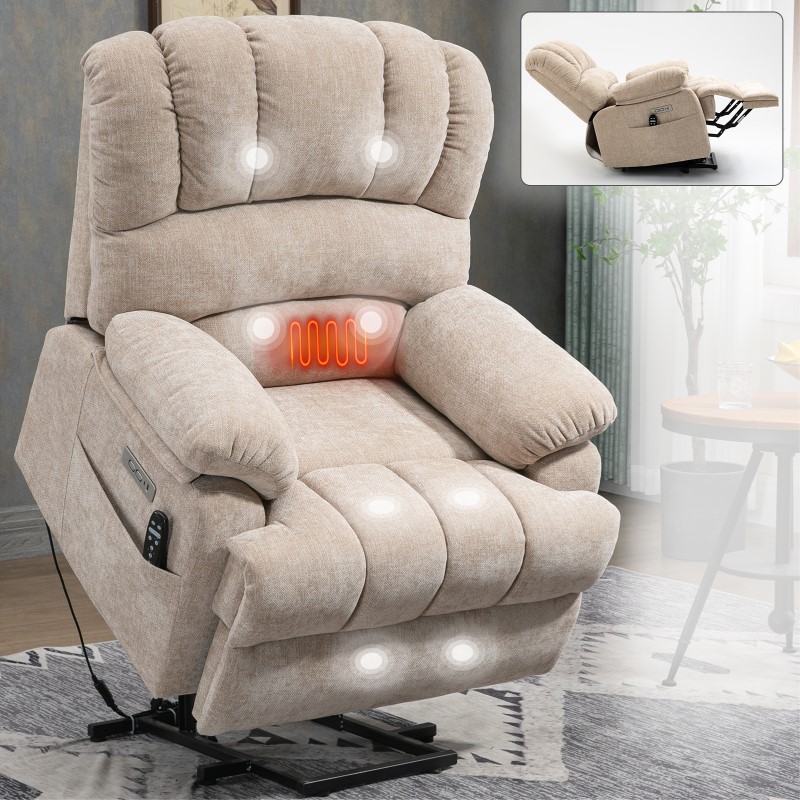 XDL52 Power Lift Recliner Chair With Heat And Massage | FlexiSpot US