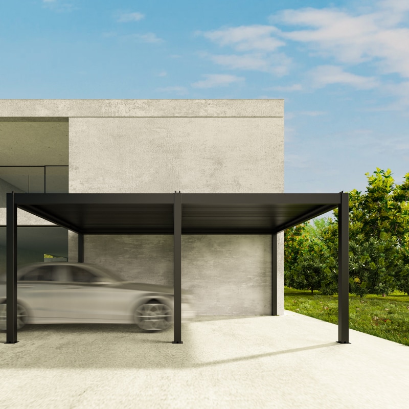 PG5 Aluminum Louvered Pergola Kit | FlexiSpot US