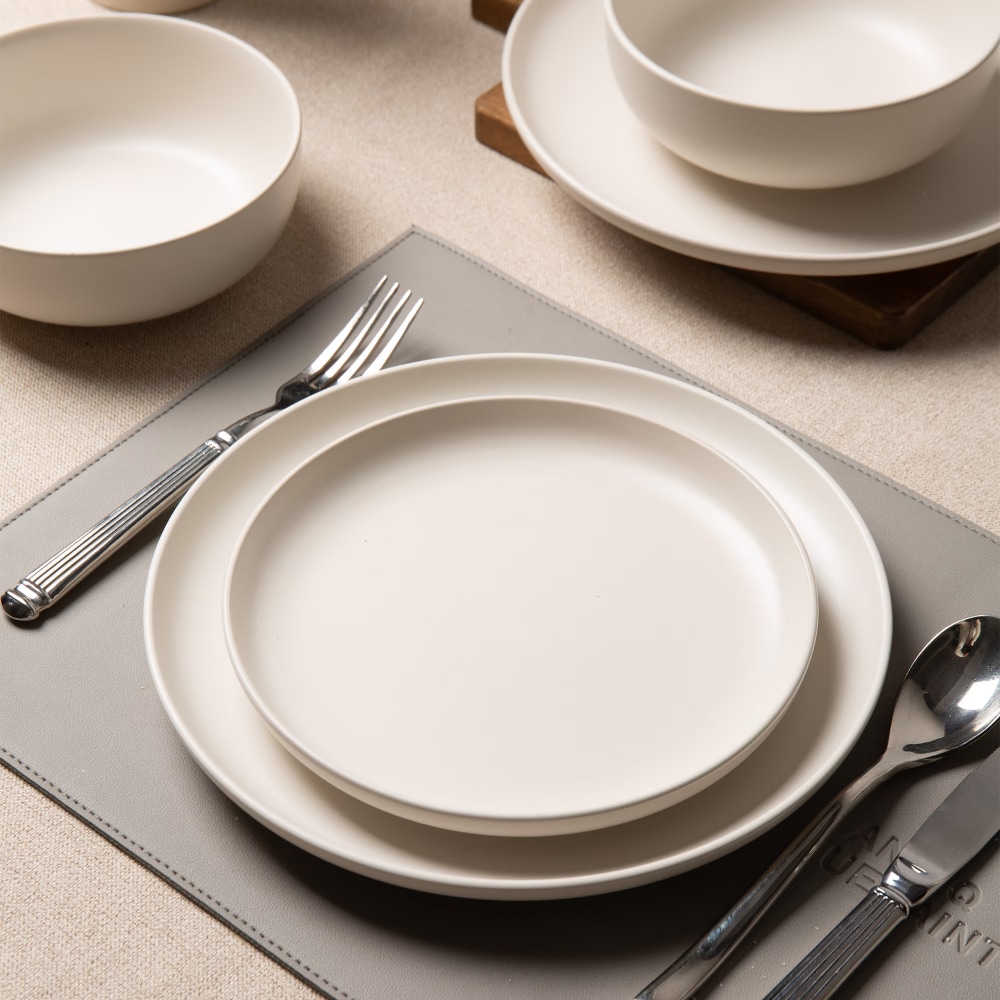 12-Piece Stoneware Dinnerware Sets with Mugs | Microwave