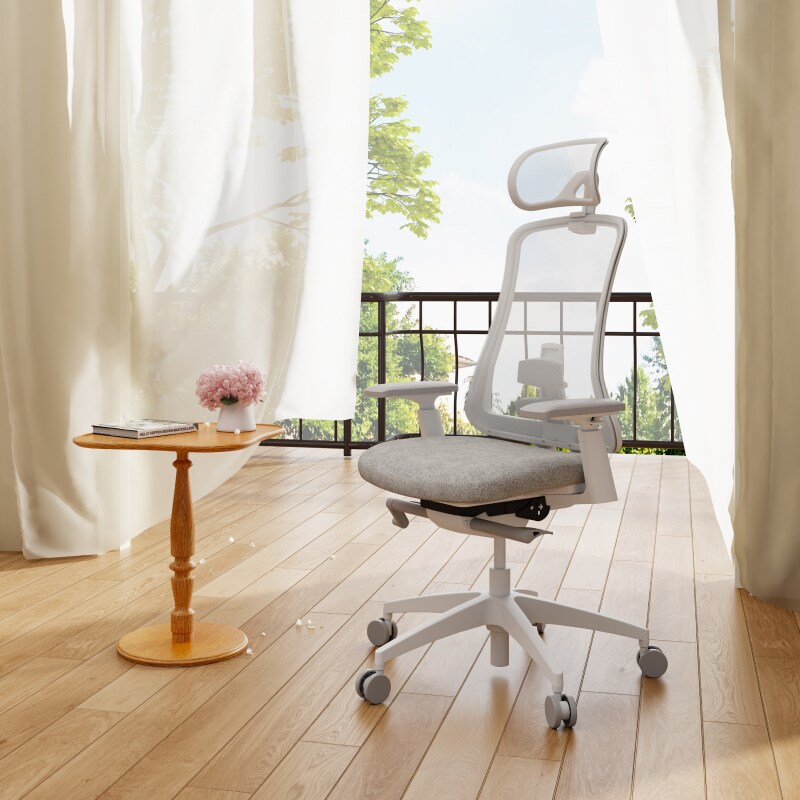 Premium Stylish Ergonomic Home Office Chair (Sheer)