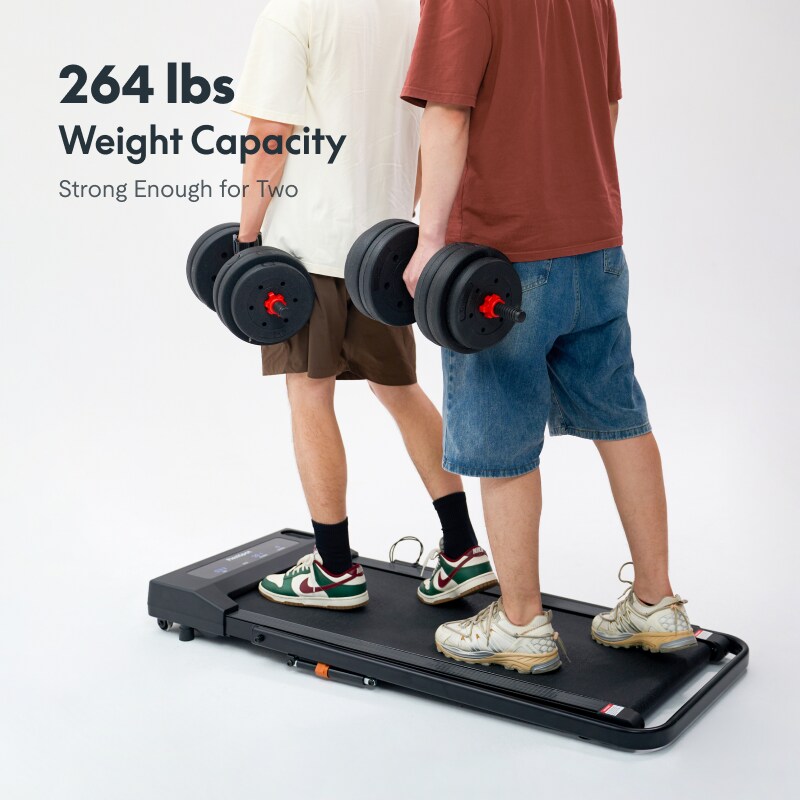 FlexiSpot 2-in-1 Walking Treadmill – 6 Modes, 264 lbs Capacity