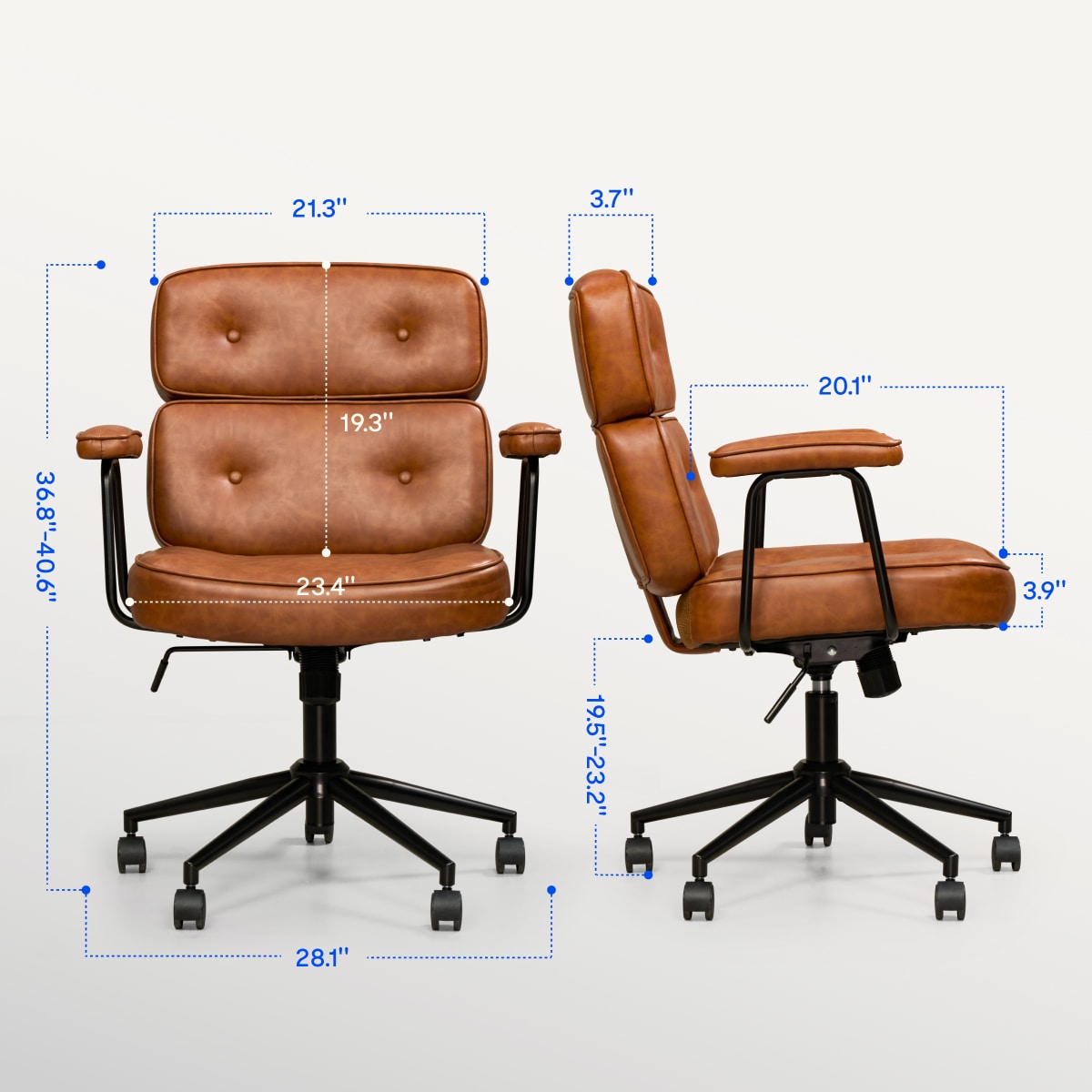 Premium Brown Office Chair丨FlexiSpot