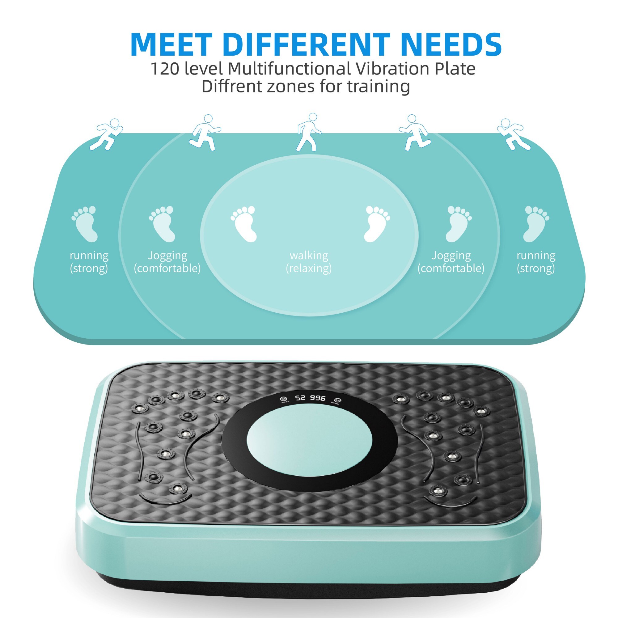 quiet vibration plate Whole Body Vibration Plate | 200 Speeds & 460-lb Capacity main image 0