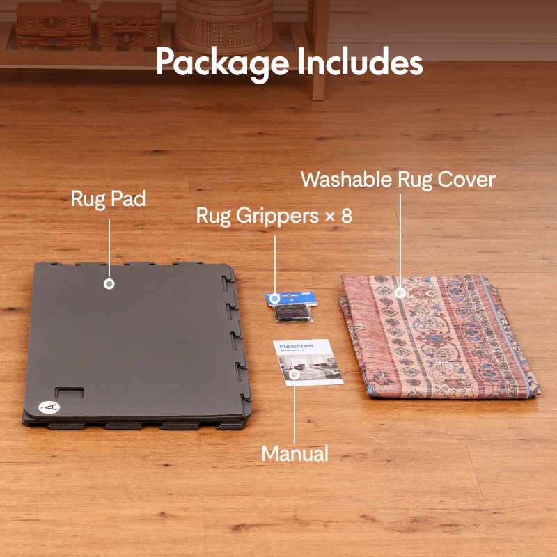 FlexiSpot Washable Rug – Machine Washable for All Sizes, Patented