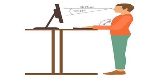 Correct posture sale for standing desk