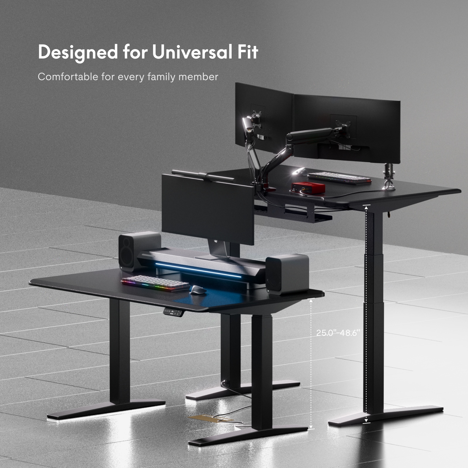 FlexiSpot Standing Desk with Integrated Cable Management | E7 Pro