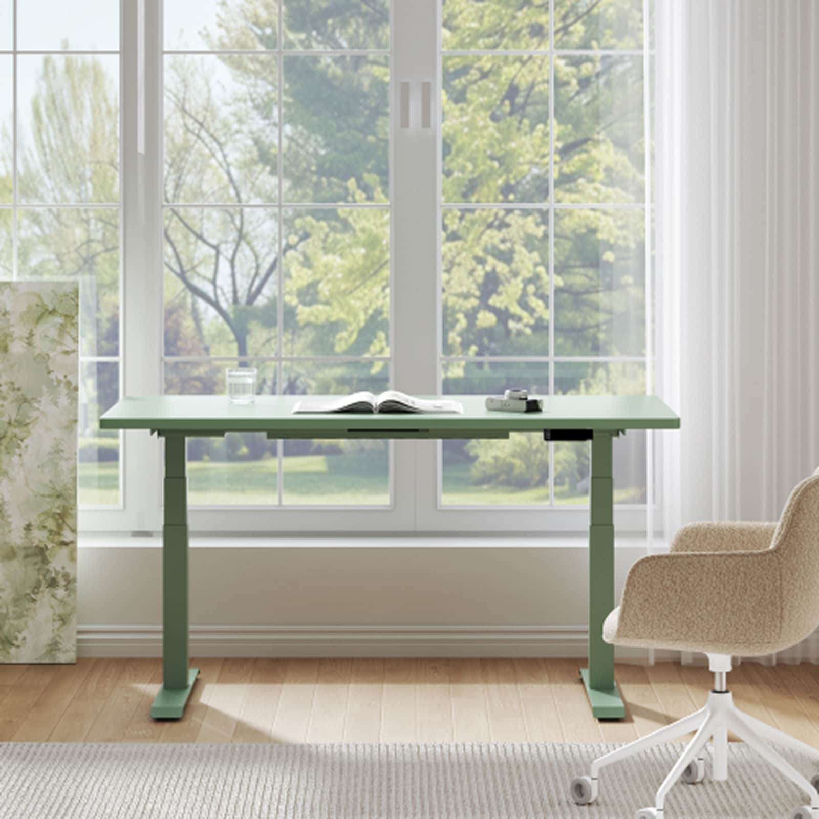Electric Height Adjustable Standing Desk: Dual Motor Economical