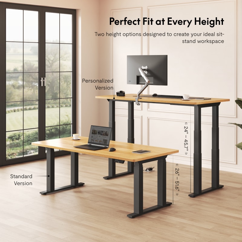 E7 Plus Four Leg Standing Desk | Flexispot