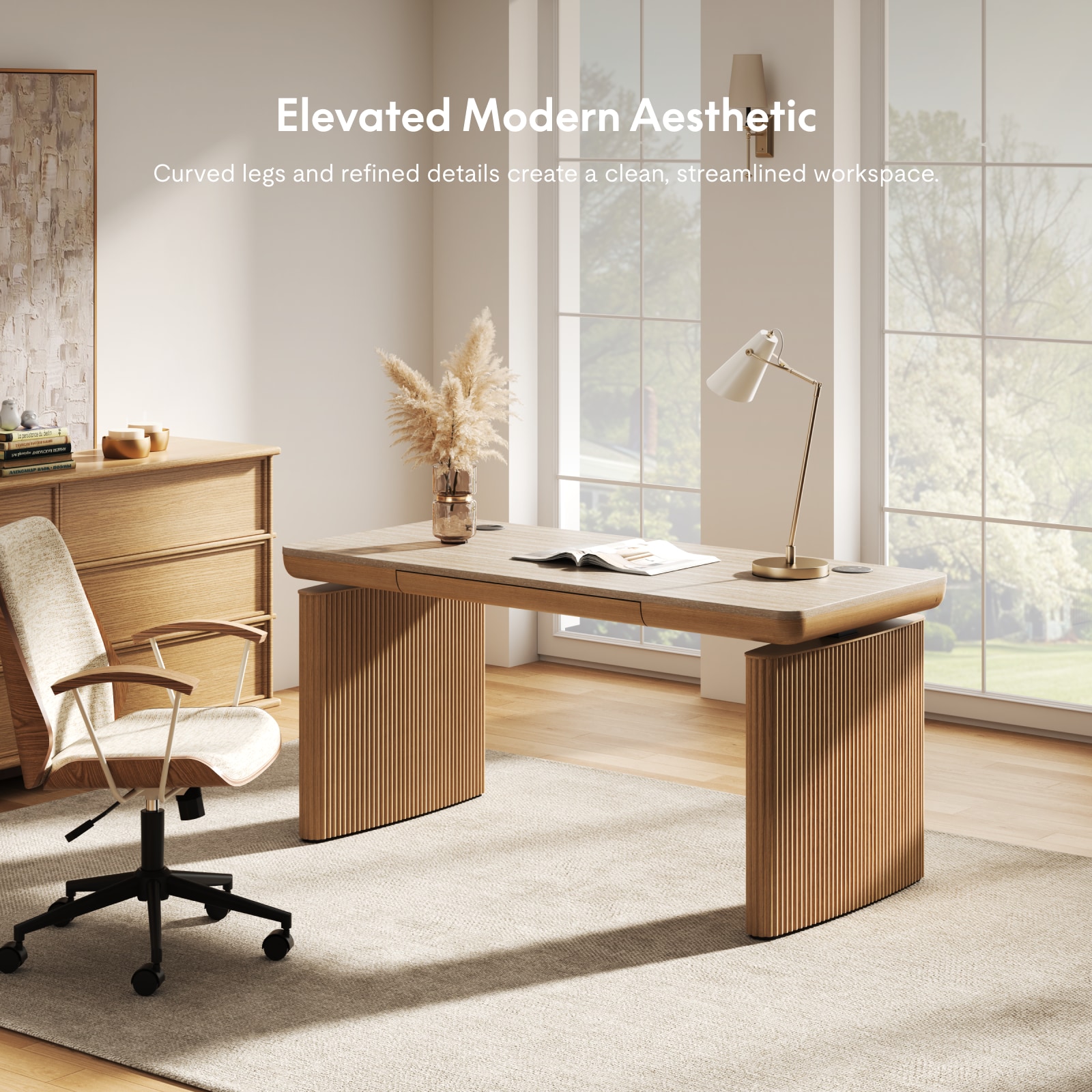 Modern Electric Sit-Stand Desk with Storage | FlexiSpot