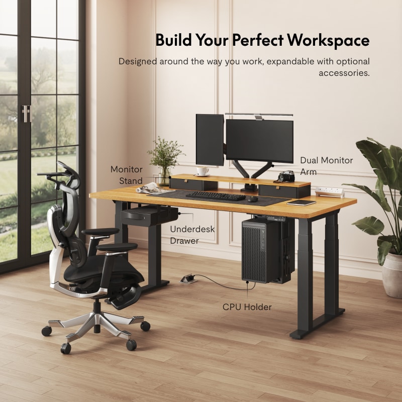 E7 Plus Four Leg Standing Desk | Flexispot