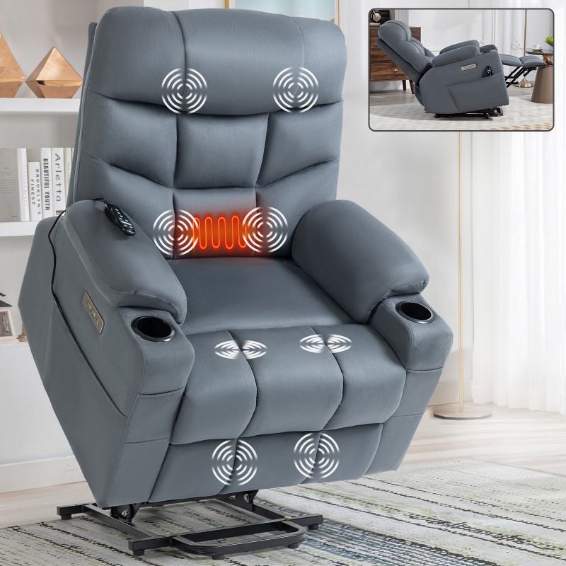 XDL51 Power Lift Recliner Chair With Heat And Massage | FlexiSpot US