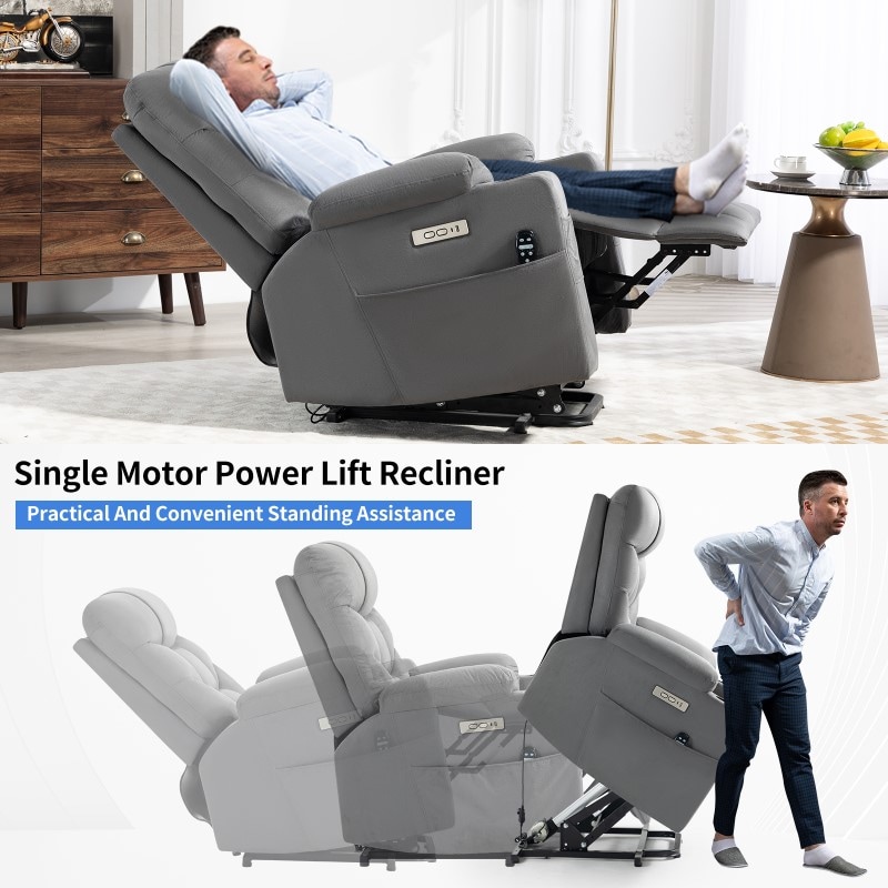 XDL51 Power Lift Recliner Chair With Heat And Massage | FlexiSpot US