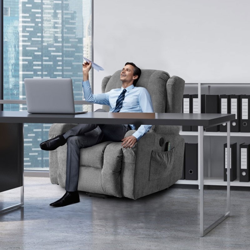 XDL3 Power Lift Recliner Chair With Heat And Massage And Cup