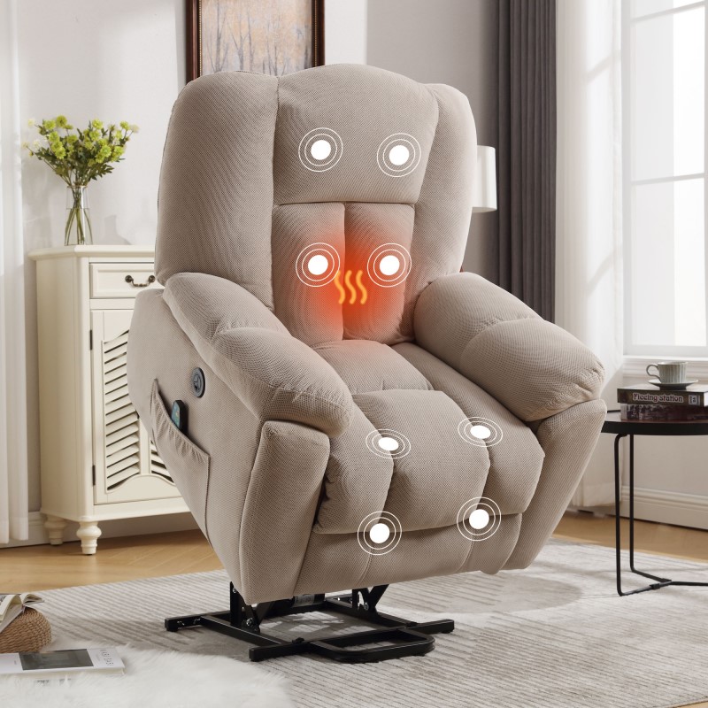 XDL4 Power Lift Recliner Chair With Heat And Massage And Cup