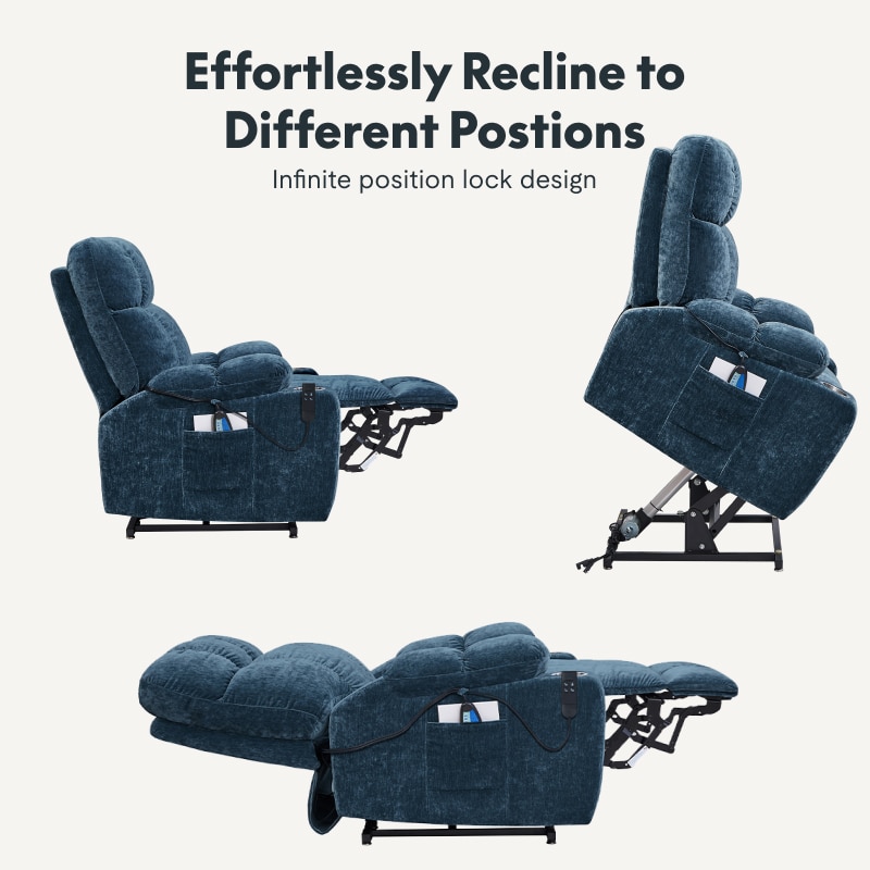 XDL91 Power Lift Recliner Chair With Heat And Massage And