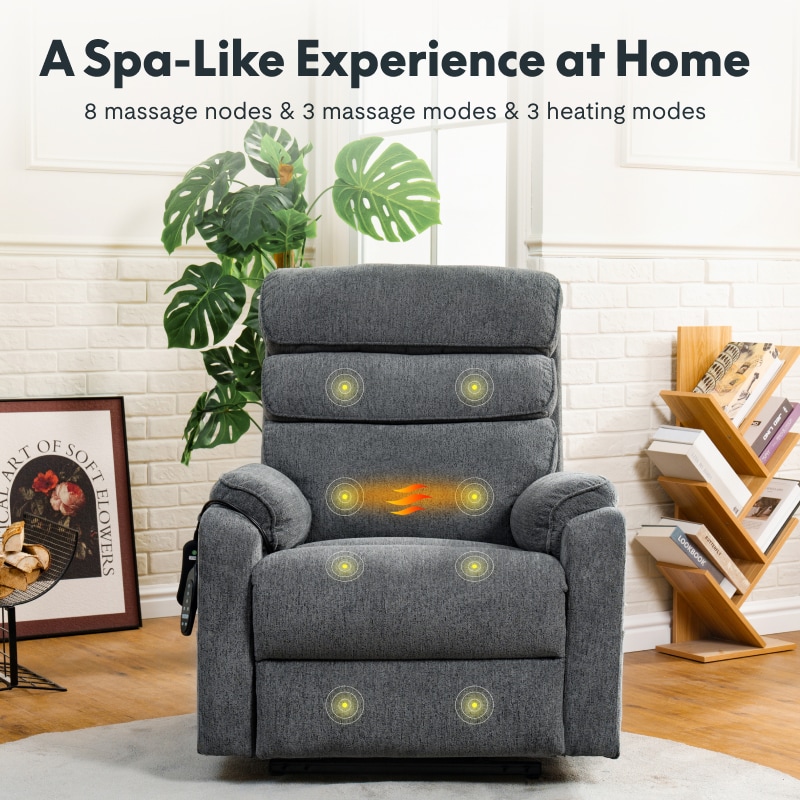 XL6 Power Lift Recliner Chair With Heat And Massage | FlexiSpot US