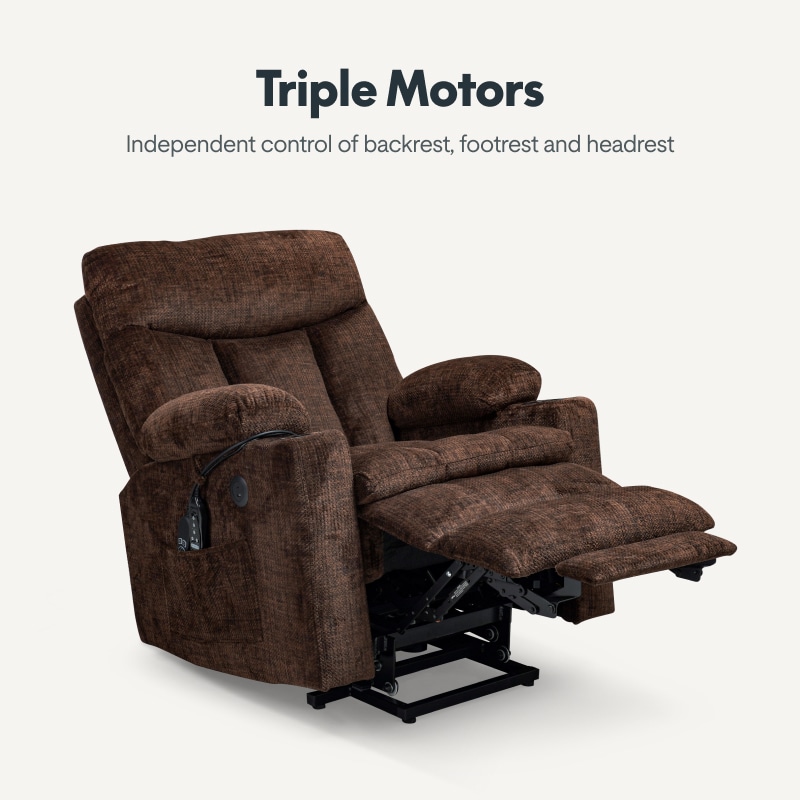 ホ　familiar XL6-Pro Oversized Power Lift Recliner Chair With Heat And Massage