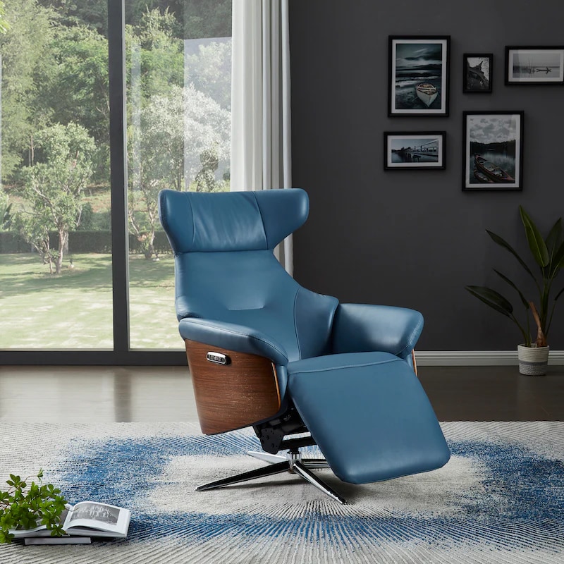 Top Grain Leather Zero Gravity Power Recliner Chair