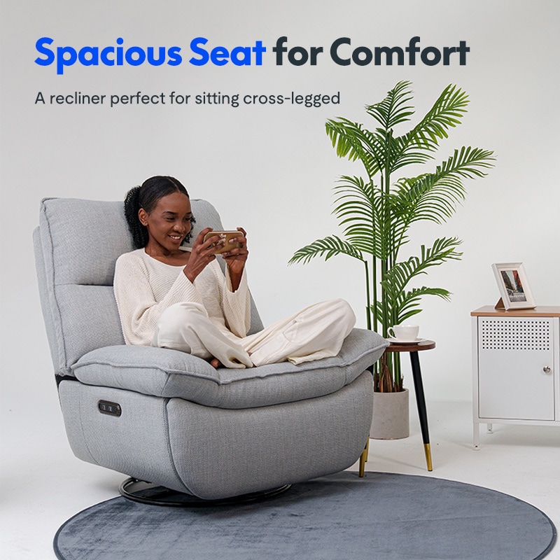 Lotus Swivel Rocker Recliner w/ Massage Function | FlexiSpot US